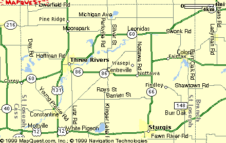 Current map of St Joseph Co., MI